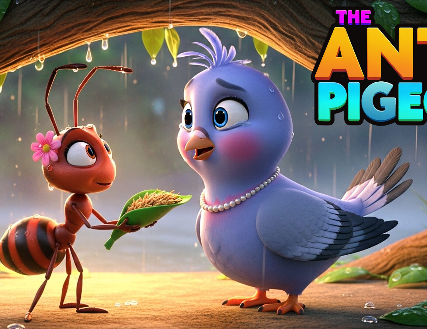 Moral Story for Kids: The Ant and the Pigeon 🐜🕊️