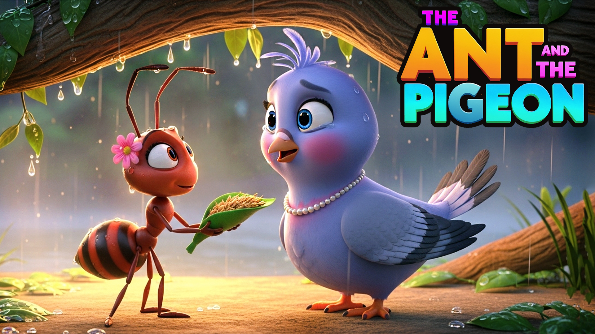 Moral Story for Kids: The Ant and the Pigeon 🐜🕊️