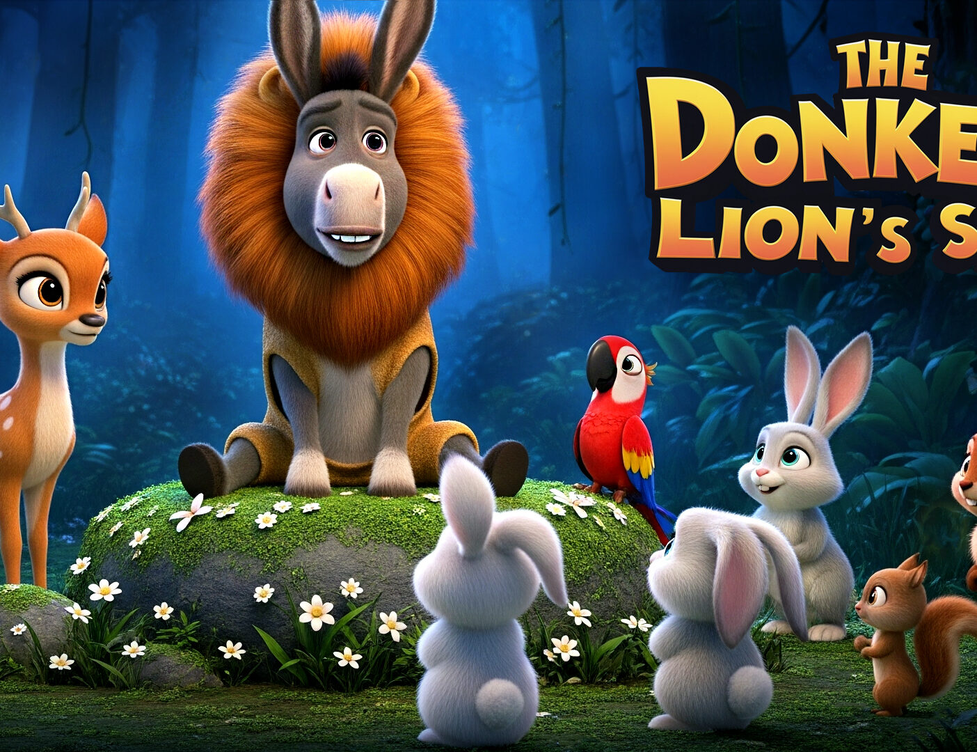 Moral Story for Kids: The Donkey in the Lion’s Skin!🦁