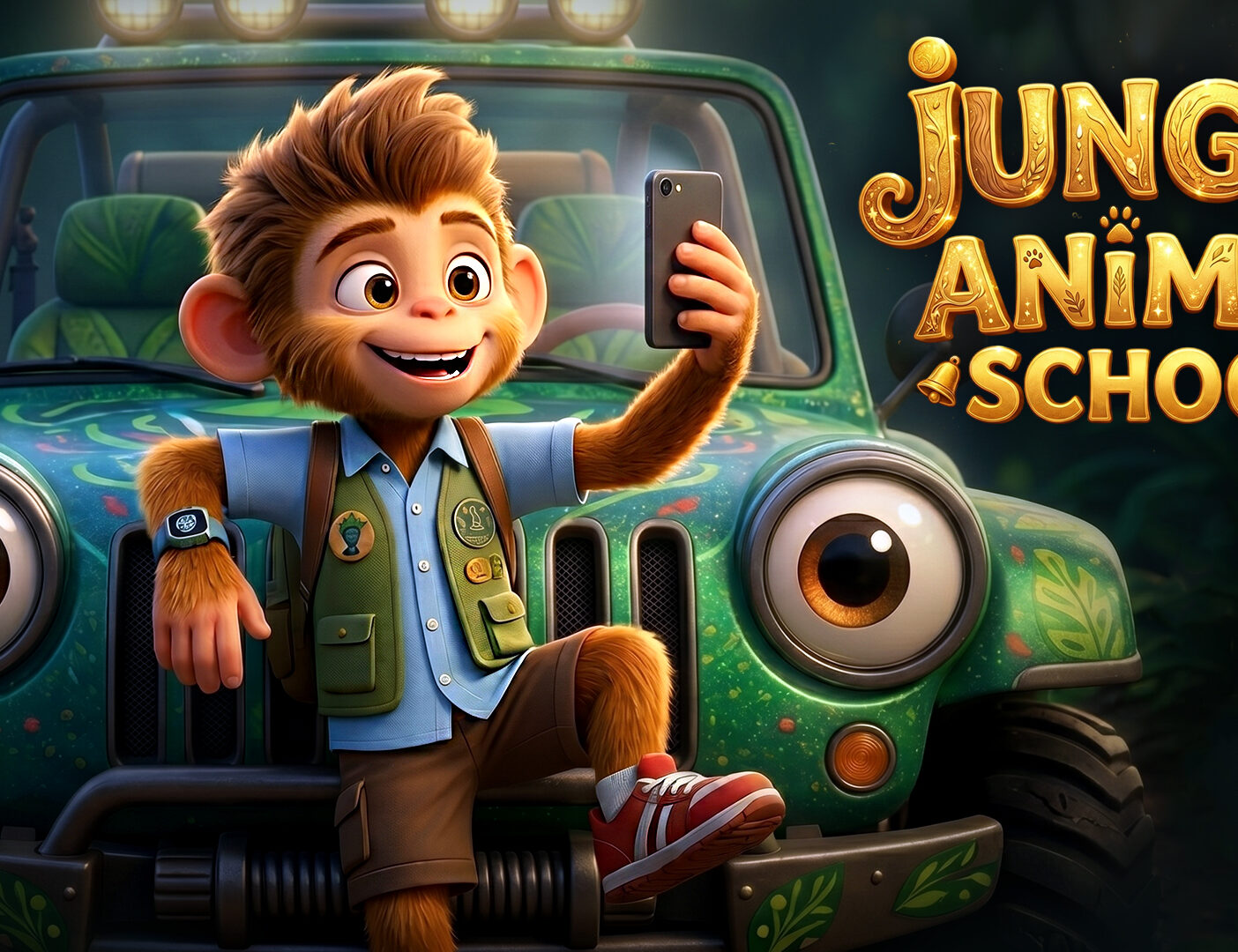 Moral Story for Kids: Jungle Animal School 🚗
