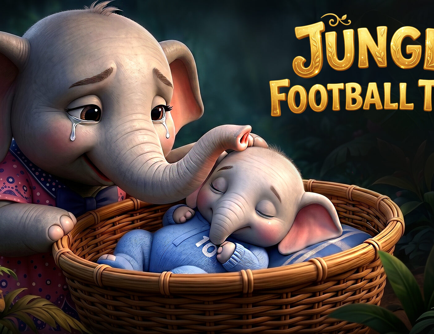 Moral Story for Kids: The Jungle Football Team 🐘⚽