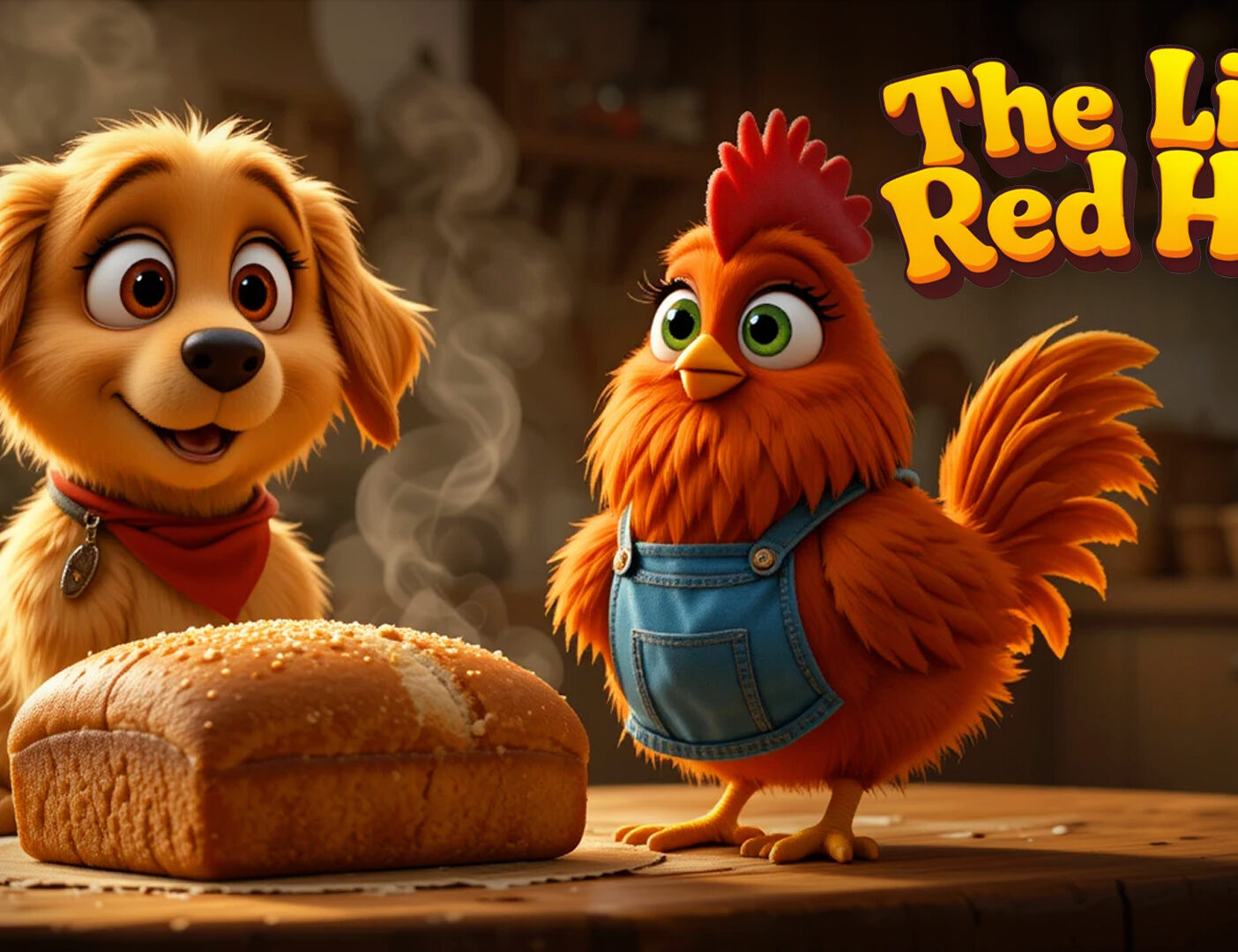 The Little Red Hen : A Story About Hard Work and Helping Others🐔🌾