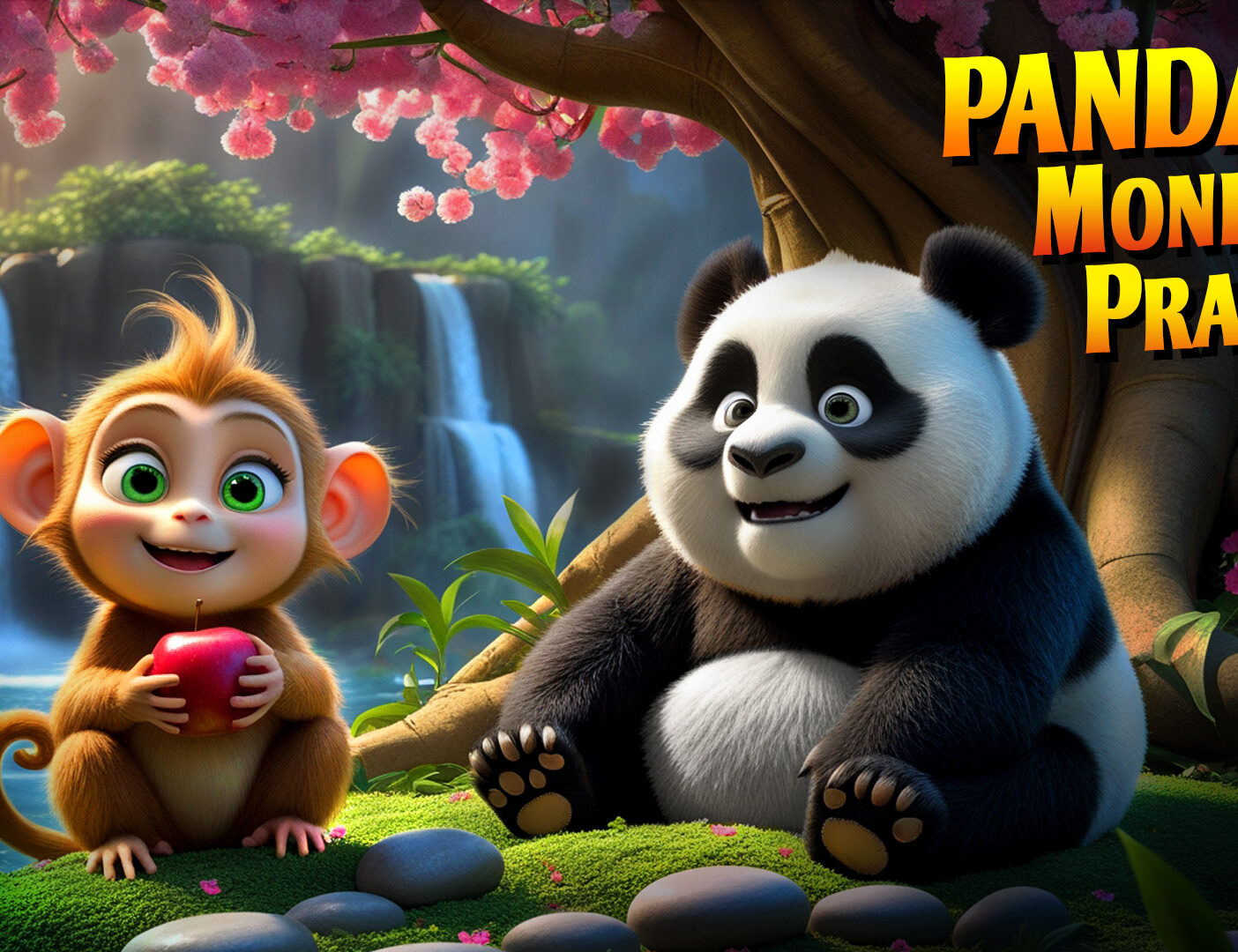 The Panda and the Monkey  :A Fun Story About Friendship and Kindness 🐒💚🐼
