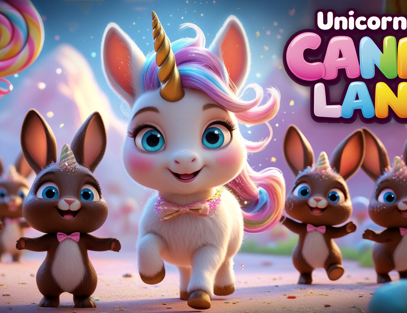 The Unicorn and the Candy Land Adventure 🦄🍭